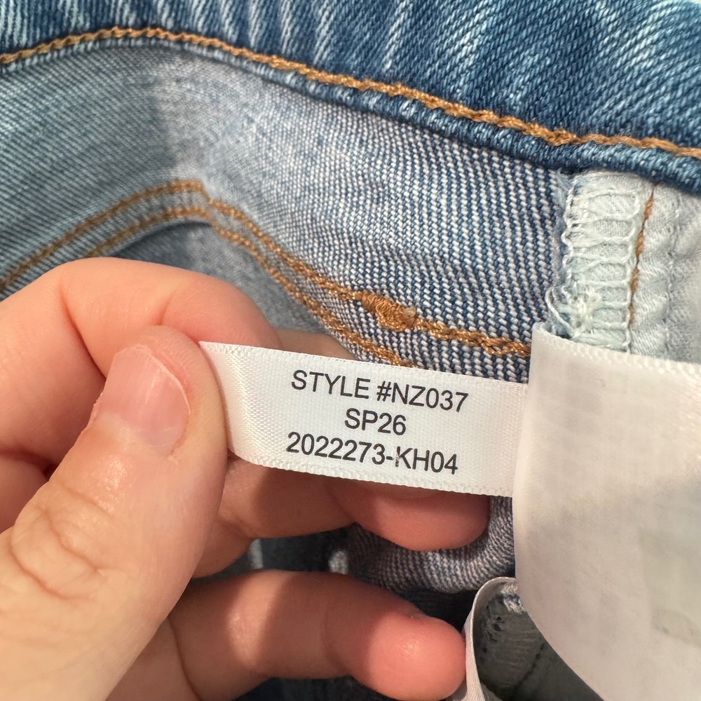 Madewell The Perfect Vintage Wide-Leg Crop Jeans Blue Wash Size 29 - Picture 8 of 11